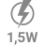 Moč 1,5W